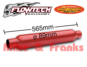 50250 Flowtech Red Hots silenciador 2" (50,8mm)