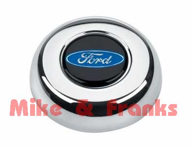 5685 Bouton de klaxon de chrome "Ford"