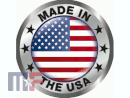 Autocollant Stars and Stripes Made in the USA 70mm argent