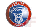 Placa metálica Ford V8 Round 15" (ca. 38cm)