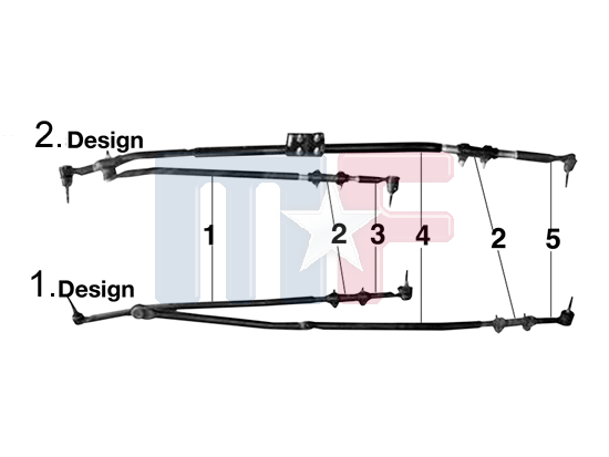 Spurstangenkopf links (# 5) 4WD 1st Design Ram