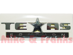 ´Texas Edition´ Schriftzug/Emblem Chrom