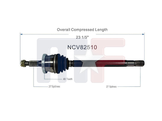 Gelenkwelle Grand Cherokee 99-04 links mit Vari-Lok