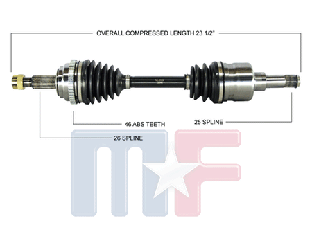Neue Gelenkwelle links PT Cruiser 01-05 exc. Diesel & Turbo
