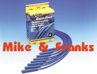 3010B blaue 7mm Zündkabel Satz Kohlekern gerade Kerzenstecker