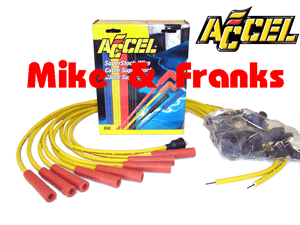 4038 gelb 8mm Zündkabel Satz Kupferkern gerade Kerzenstecker