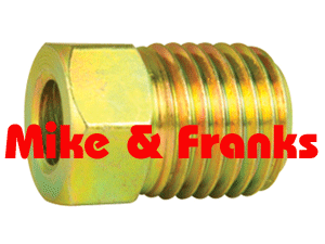 Überwurfmutter 3/16" Rohr 7/16-24 inverted flare Gewinde