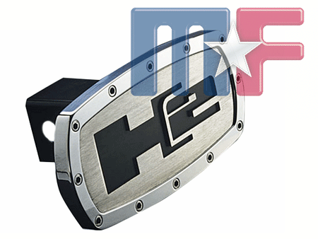Hitch Cover/Plug Billet "H2" poliert