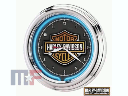 Neon Uhr Harley Davidson 12"