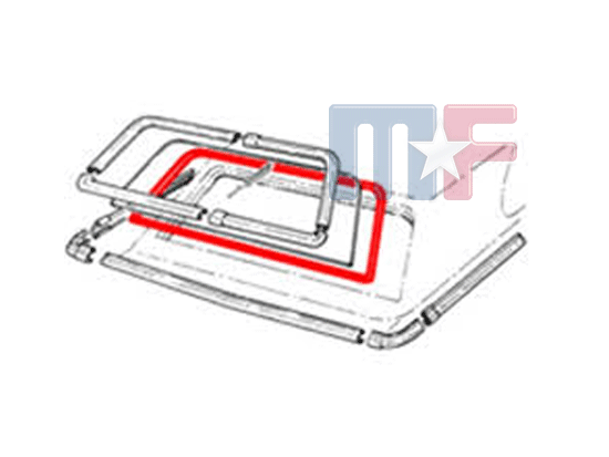 Heckscheibendichtung Ford Torino Hardtop 72-76