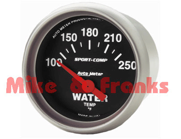 3337 Kühlwassertemperaturanzeige 100-250°F 52mm