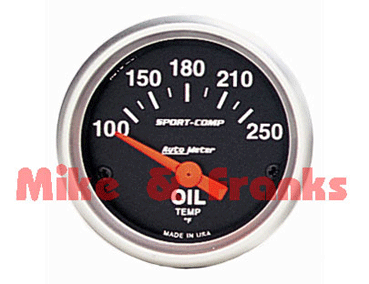 3347 Motoröltemperaturanzeige 100-250°F 52mm