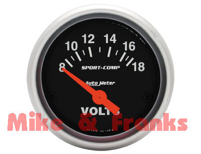 3391 Voltmeter 8-18V 52mm