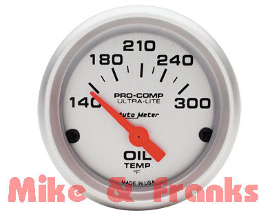 4348 Motoröltemperaturanzeige 140-300°F 52mm