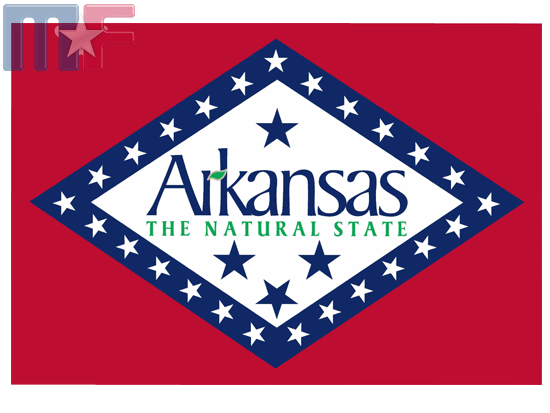 Aufkleber Arkansas 13x8,6cm