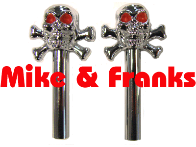 Türknöpfe Chrom Universal Totenkopf Skull & Bones