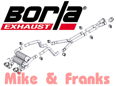 1014018 Borla Corvette C6 US-Modell 05-09 Auspuff EU-legal