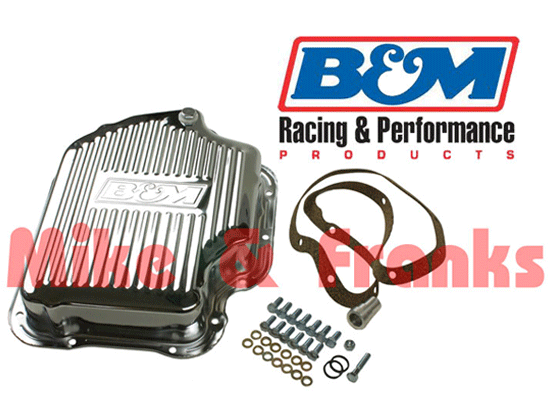 B&M 20289 tiefe Getriebeölwanne Chrom GM TH400 65-87