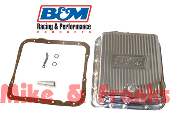 B&M 70289 tiefe Getriebeölwanne Chrom GM TH700R4/4L60E 82-93