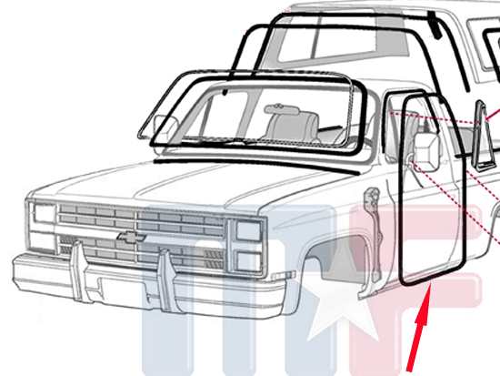 Türdichtung Chevrolet/GMC Blazer/Jimmy 73-91