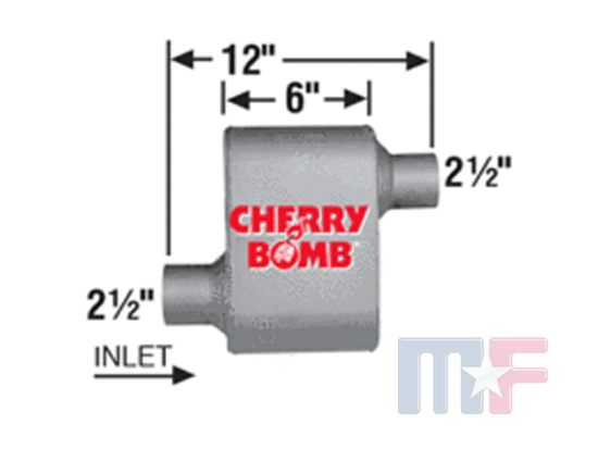 Cherry Bomb Extreme Schalldämpfer 2.5" (63.5mm)