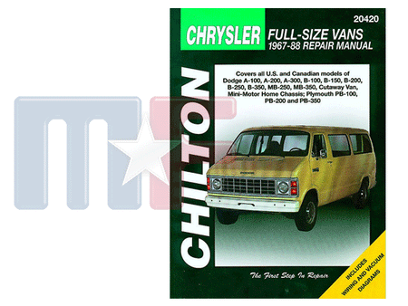 Chilton Reparaturanleitung 20420 Dodge Vans 1967-1988