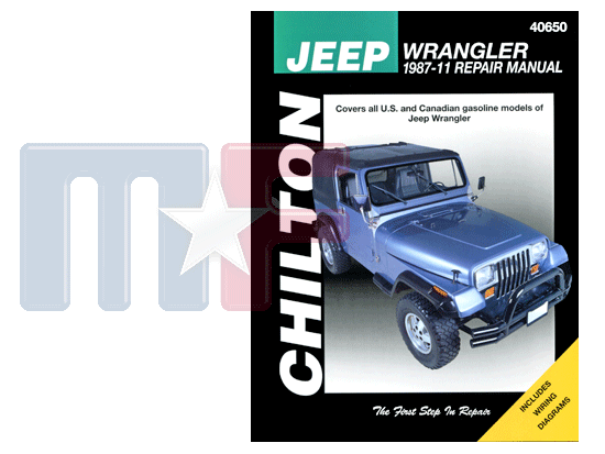 Chilton Reparaturanleitung 40650 Jeep Wrangler 1987-1995