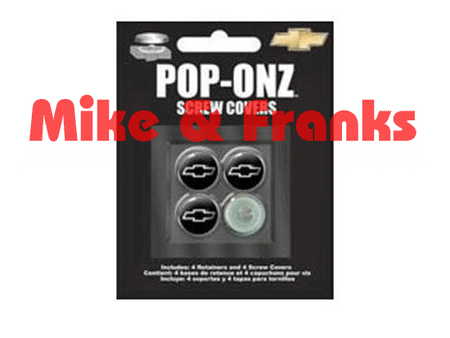 4 Schraubenzierkappen für 1/4"-20 Schrauben Chevrolet ´Bowtie´