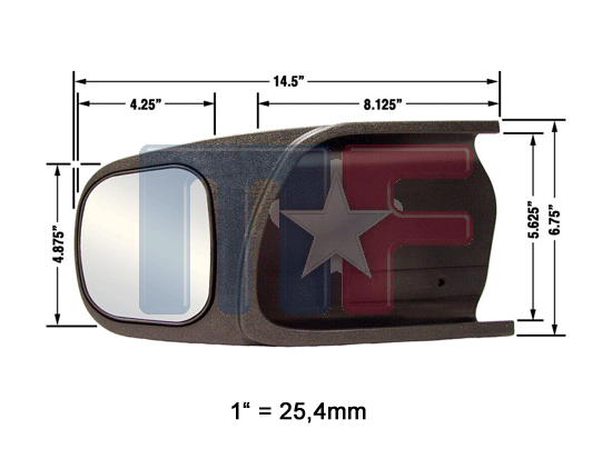 Spiegelaufsätze für Anhängerbetrieb Grand Cherokee 93-95