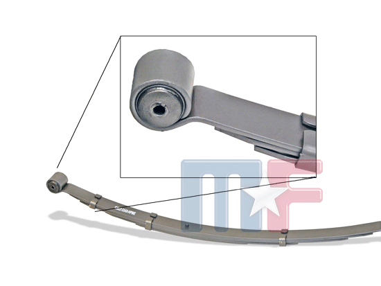 °Blattfedern hinten 64-73 Mustang HD 5-Lagen 1" tiefer