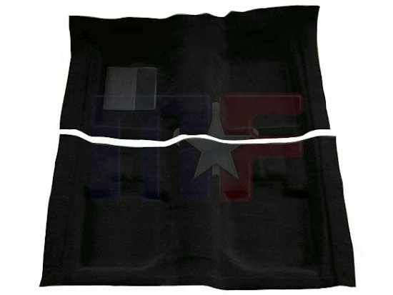 Formteppich schwarz Mustang/Cougar Cabrio 71-73