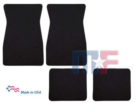 Nylon-Teppich-Fußmattenset schwarz 69-73 Mustang