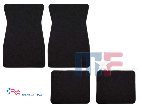 Nylon-Teppich-Fußmattenset schwarz 69-73 Mustang