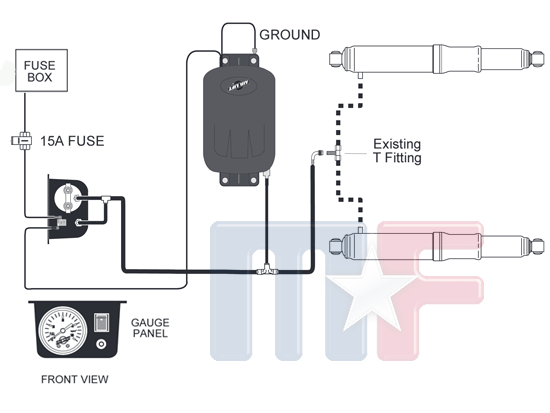 Air Lift Air Shock Controller System Universal 160psi