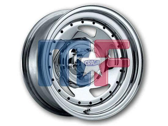 Cragar Super Spoke 15x8 5-4,50" Chromstahlfelge