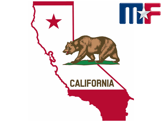 Aufkleber California 11,4x13cm