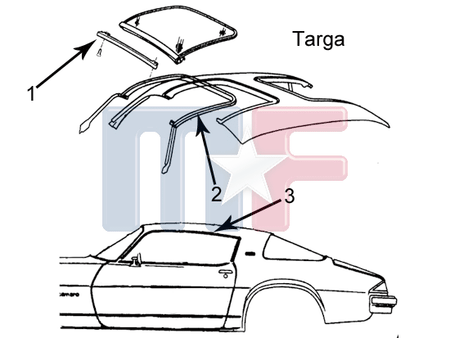 Targadachdichtungen Camaro/Firebird 78*-81
