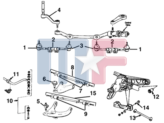 Differenzialträgerbuchse (# 12) Corvette C3 80-82