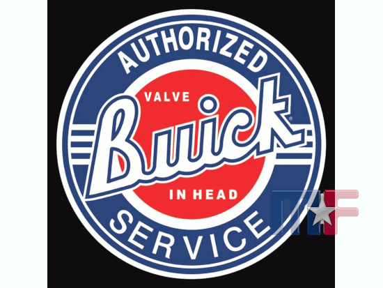 Blechschild Buick Service 11.75" rund