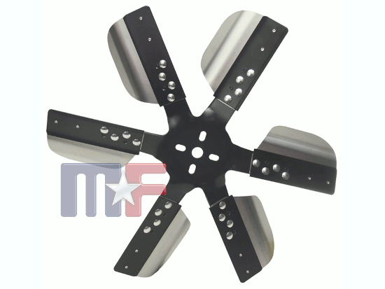 Edelstahllüfterrad 17" STD Rotation schwarz