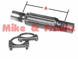 Flexrohr gerade 2" (50,8mm) ca. 25cm Länge A