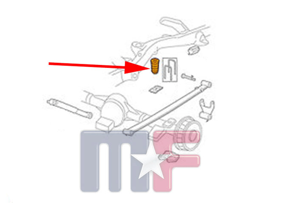 Achsanschlaggummi hinten Express/Savana 1500 96-14