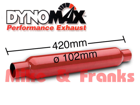 24222 Dynomax Schalldämpfer 3" (76,2mm) 420mm Länge