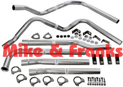 89004 Dynomax 2,25" Doppelrohr-Kit 73-87 4WD GM PU/SUV SBC mit
