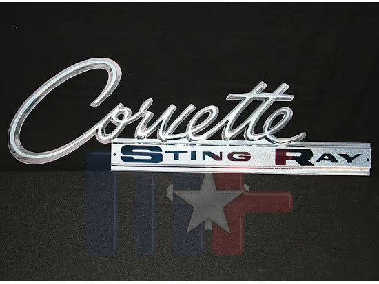 Blechschild Corvette Stingray 32" X 10" (ca. 81,3cm x 25,4cm)
