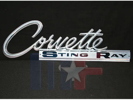 Blechschild Corvette Stingray 32" X 10" (ca. 81,3cm x 25,4cm)