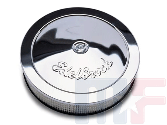 Edelbrock 14x3" Pro-Flo Luftfilter Chrom