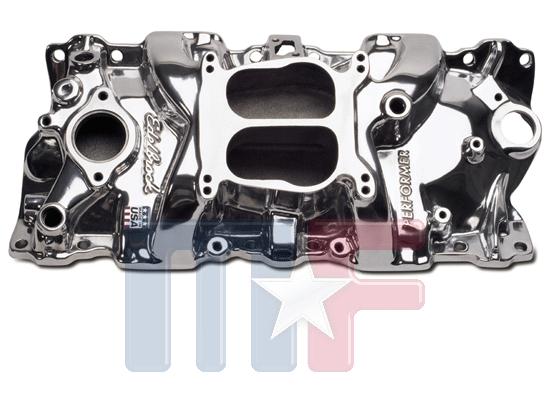 Edelbrock Ansaugspinne Performer Chevy SB bis 1986 poliert