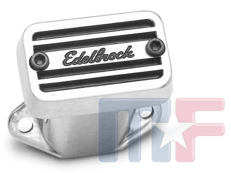 Edelbrock Elite Entlüfter, schraubbar, Top, mit Logo