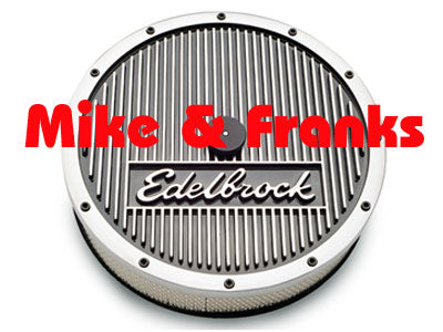 Edelbrock 14x3" Elite Series Luftfilter mit Logo